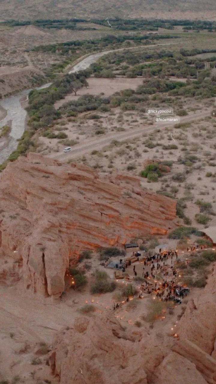 Las imágenes de la boda, desde un drone. Fotos Redes