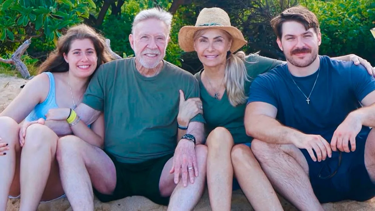 Chuck Norris con su familia
