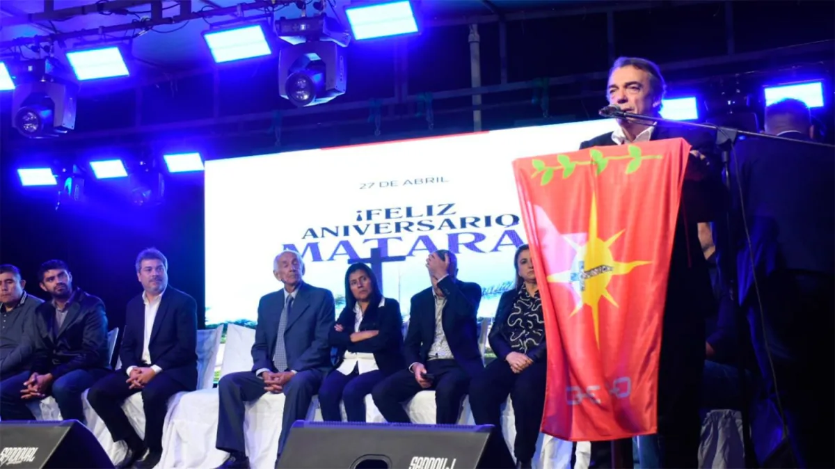 Acto central en el playón municipal de Matará