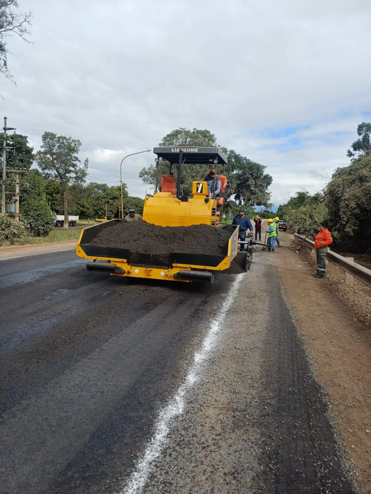 Trabajos en el Puente Sora