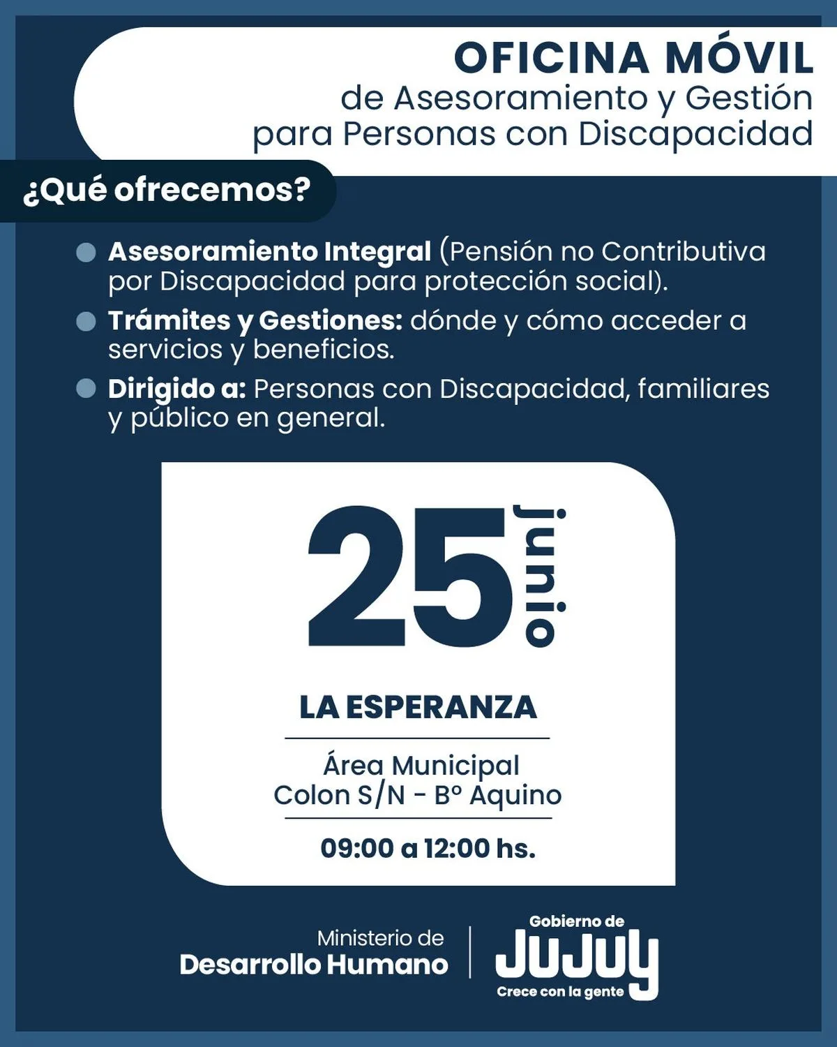Oficina Móvil de Asesoramiento y Gestión para Personas con Discapacidad