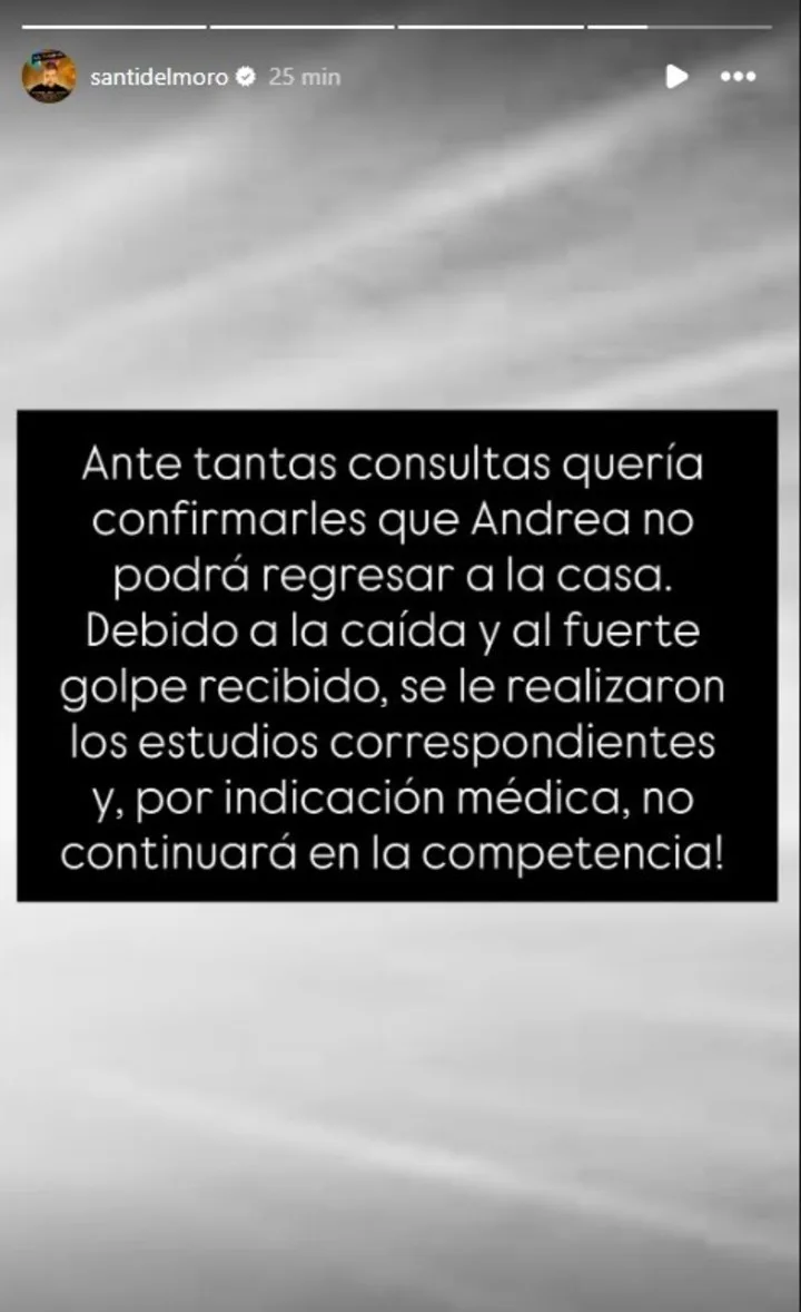 El comunicado de Santiago del Moro.