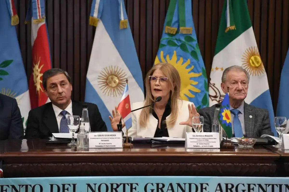 Magario en el Parlamento del Norte Grande