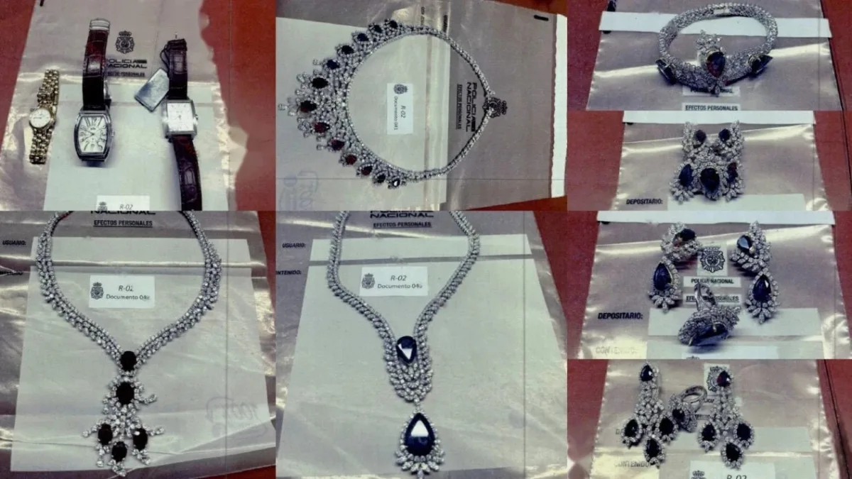 Joyas incautadas a Zapatero