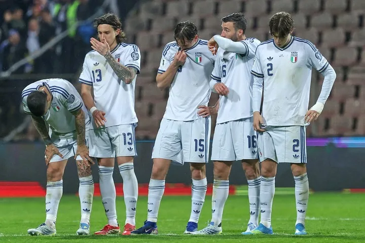 Italia, afuera del Mundial, por tercera vez consecutiva. Foto AP