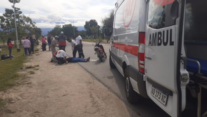 Se accidentó en Monteros y sufrió un corte en la cabeza