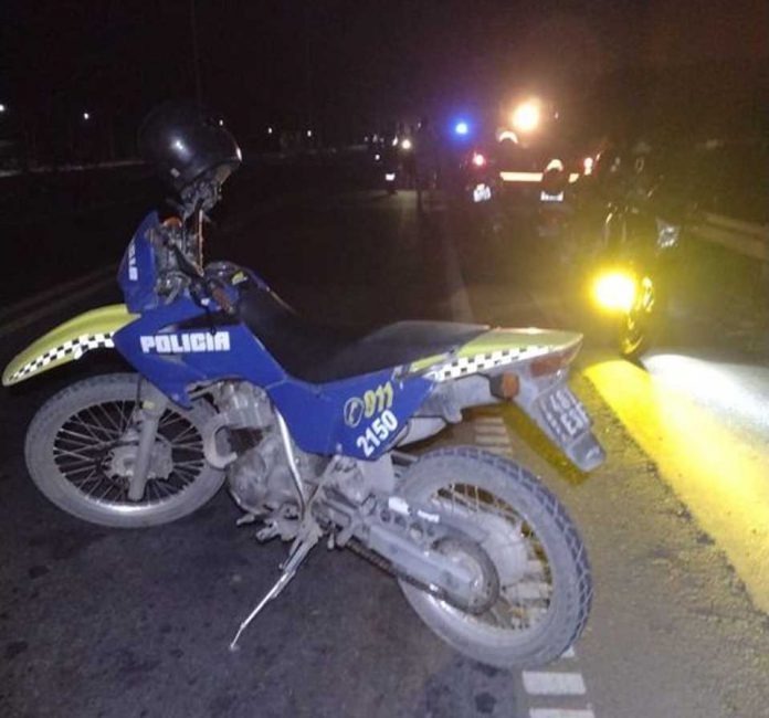 Esquivó a un perro e impactó contra el guardarrail en Monteros