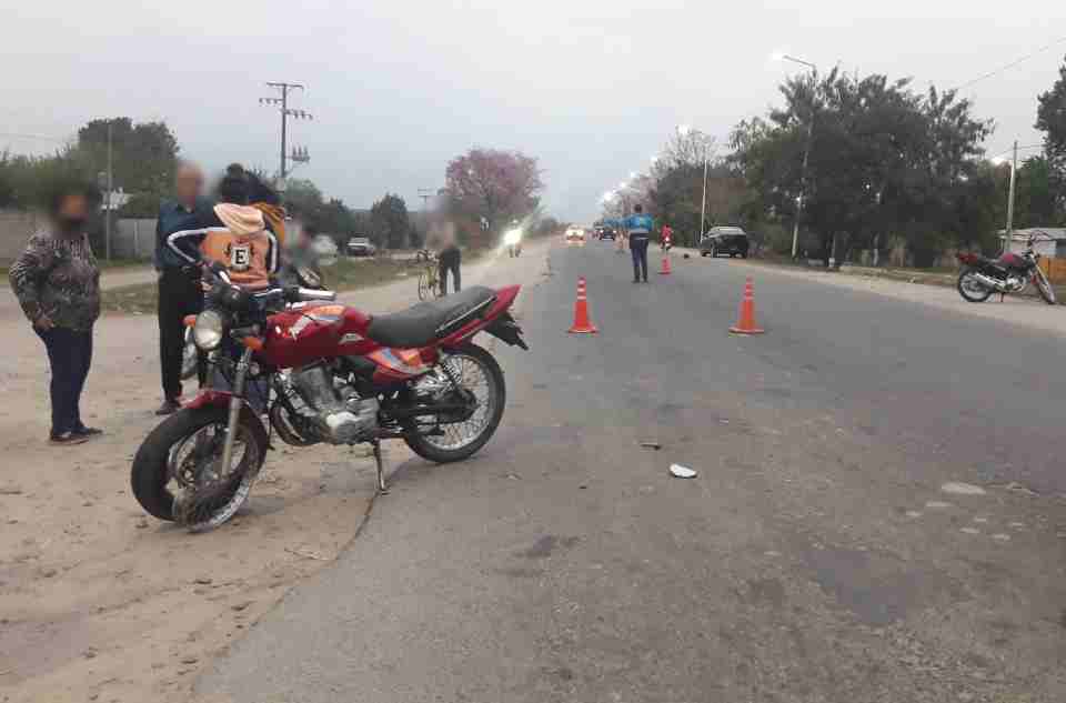 Circulaba en estado de ebriedad por Monteros y chocó con su moto