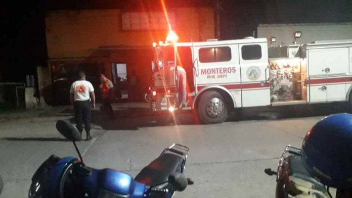El incendio de unas cañas huecas tapó de humo un sector de Monteros
