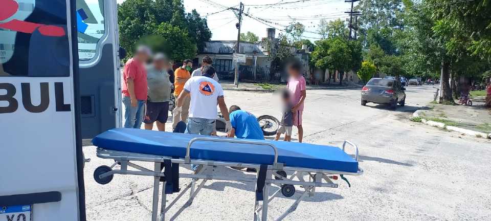Accidente en Monteros: un joven resultó herido en el barrio San Martín