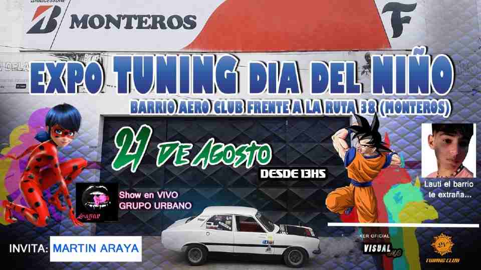 EXPO TUNING EN EL BARRIO AERO CLUB DE MONTEROS