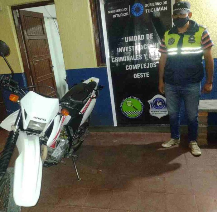 MOTO ADULTERADA EN MONTEROS