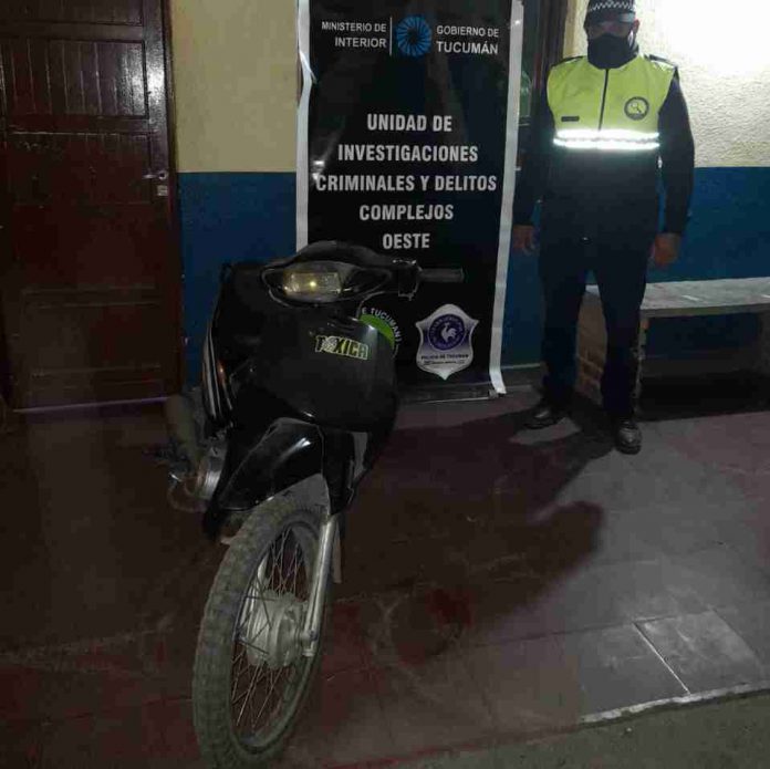 MOTOCICLETA ADULTERADA EN MONTEROS