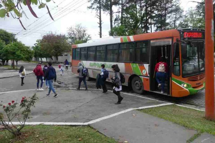 TRANSPORTE PUBLICO EN SARGENTO MOYA