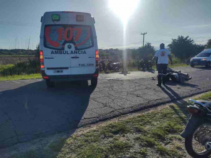 CHOQUE DE MOTOCICLETAS EN LOS SOSA