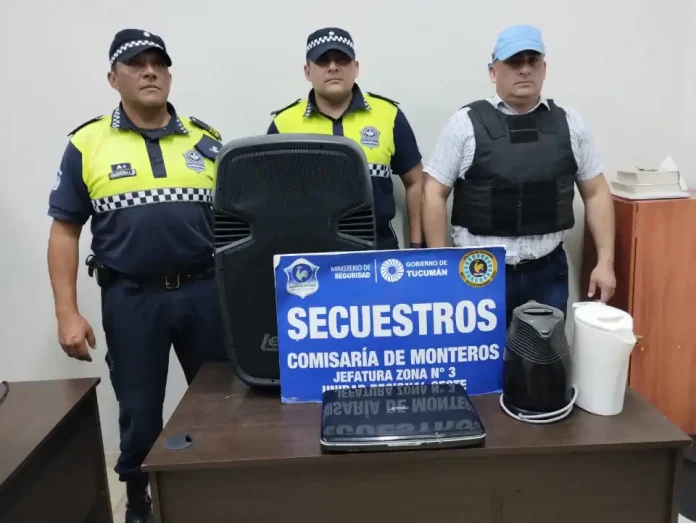OBJETOS ROBADOS AL CONCEJO DELIBERANTE DE MONTEROS