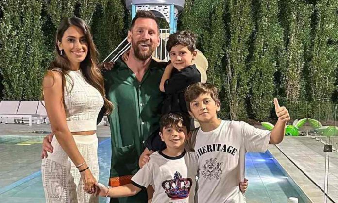 LIONEL MESSI Y SU FAMILIA