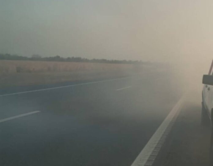 HUMO EN LA RUTA 38