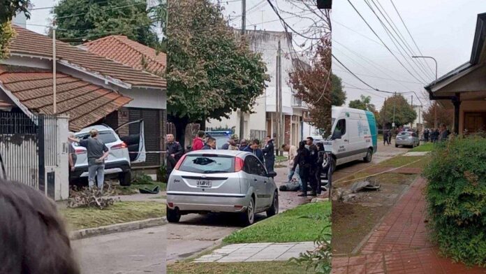 bernal:-dos-delincuentes-murieron-tras-robar-una-casa,-chocar-al-huir-y-tirotearse-con-la-policia